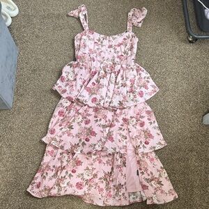 Floral Pink Women’s Dress